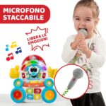 Chicco Songy Il Cantante Gioco Musicale Elettronico con Microfono 3 Modalità di Gioco Disco Radio Registra una Canzone Karaoke 3-6 Anni - immagine 3