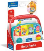 Clementoni Baby Radio Giocattolo Prima Infanzia, Gioco Musicale elettronico, Centro Attività, Bambini 6 mesi+, Multicolore, 17439 - immagine 4