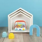 Clementoni Baby Radio Giocattolo Prima Infanzia, Gioco Musicale elettronico, Centro Attività, Bambini 6 mesi+, Multicolore, 17439 - immagine 2
