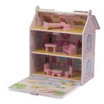 Casetta delle Bambole in Legno Portatile - immagine 2