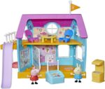 Peppa Pig, La Clubhouse di Peppa Pig, gioco per bambini in età prescolare, con effetti sonori, 2 personaggi, 7 accessori, dai 3 anni in su