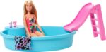 Barbie Playset Bambola con Piscina e Accessori Giocattolo per Bambini 3+ Anni - immagine 3