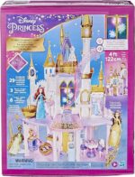 Hasbro Disney Princess Castello dei Sogni, casa delle bambole con mobili e accessori, fuochi d'artificio con luci e musica, giocattolo bambini dai 3 anni in su