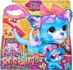 FurReal Rockalots, Cucciolo Giocattolo interattivo Che Cammina con Musica, 3 Canzoni Divertenti, Effetti sonori, 3 Accessori a Tema, dai 4 Anni in su