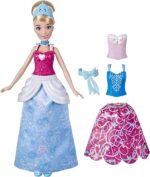 Disney Princess Snap Style Cenerentola Moda Bambola con Abiti a Scatto, Mix And Match Diversi Look, Giocattolo per Ragazze dai 3 Anni in su - immagine 3