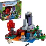 LEGO 21172 Minecraft Il Portale in Rovina, Set Giocattoli per Bambini e Bambine dagli 8 Anni in su con Steve, la Pecorella e il Baby Hoglin