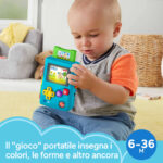 Fisher-Price Ridi & Impara Baby Console Gioca e Vai educatico con musica suoni e frasi 6+mesi - immagine 3