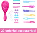 Barbie value styling head, Capelli Biondi con 20 Accessori Colorati, Testa Bambola per Hair Styling - immagine 5
