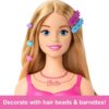 Barbie value styling head, Capelli Biondi con 20 Accessori Colorati, Testa Bambola per Hair Styling - immagine 3