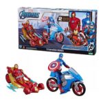 Titan Hero Iron man and capitan America con veicolo mARVEL