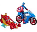 Titan Hero Iron man and capitan America con veicolo mARVEL - immagine 2