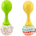 Fisher-Price Maracas Baby Scoperte 2 Coloratissime Da Afferrare Scuotere E Suonare 3+ Mesi - immagine 3