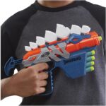 Nerf DinoSquad Stego-smash pistola blaster lancia 5 dardi Nerf Elite - immagine 2