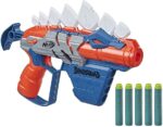 Nerf DinoSquad Stego-smash pistola blaster lancia 5 dardi Nerf Elite - immagine 4