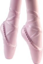 Barbie Ballerina bambola con corpetto decorato a fiori e tutù viola rimovibile braccia in posa da danza e scarpette da punta - immagine 4