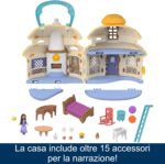 Mattel Disney Wish Playset portatile Casa di Asha di Rosas cottage 2 piani con personaggio di Star e 15+ mobili e accessori inclusi - immagine 3