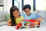 Cars Mack Officina Cambia Colore playset con truck e Saetta McQueen trasformabili cabina di guida rimovibile - immagine 4
