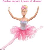 Barbie Ballerina Magico Tutu, Barbie Dreamtopia Luci Scintillanti - Bambola Ballerina Magica dai Capelli Biondi - immagine 2