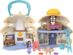 Mattel Disney Wish Playset portatile Casa di Asha di Rosas cottage 2 piani con personaggio di Star e 15+ mobili e accessori inclusi - immagine 4