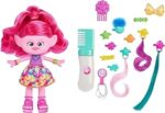 Trolls capelli glitter Regina Poppy Hair-tastic bambola con pettine glitterato e gel luccicante 15+ accessori inclusi - immagine 5