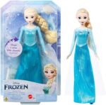 Frozen Elsa bambola con look elegante canta All'alba sorgerò Francese