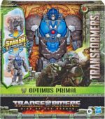 Transformers Il Risveglio action figure convertibile Smash Changers di Optimus Prime Primal da 22,5 cm