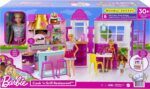 Barbie Set da gioco The Restaurant con oltre 30 accessori da cucina e 6 aree giochi il Ristorante