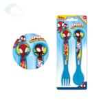 Set di posate cucchiaio forchetta per bambini Spidey Friends Spiderman