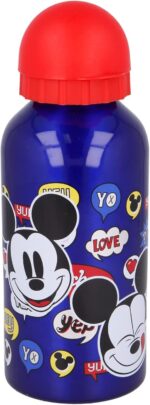 Borraccia Alluminio Mickey Bottiglia Topolino 400ml - immagine 2