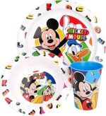 Set Micronde Mickey Topolino Cool Summer Piatto Ciotola e Bicchiere - immagine 2
