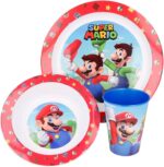 Set Microonde Super Mario Bros Piatto Ciotola e Bicchiere - immagine 2