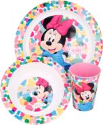 Set Micronde Minnie Piatto Ciotola e Bicchiere - immagine 2