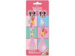 Set di 2 posate Topolina per bambini riutilizzabili in plastica forchetta cucchiaio Minnie