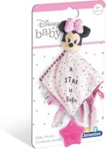 BABY MINNIE COMFORTER -K- Clementoni- Disney Baby Minni Minnie Morbida Copertina-Bambino 0-18 Mesi, Multicolore