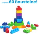 MegaBloks Sacca Eco 60 costruzioni Blu da 12 mesi FisherPrice - immagine 4