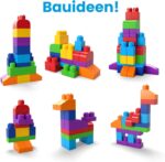 MegaBloks Sacca Eco 60 costruzioni Blu da 12 mesi FisherPrice - immagine 3