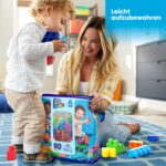 MegaBloks Sacca Eco 60 costruzioni Blu da 12 mesi FisherPrice - immagine 2