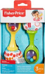 Fisher-Price Maracas Baby Scoperte 2 Coloratissime Da Afferrare Scuotere E Suonare 3+ Mesi