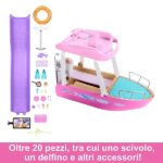 Barbie Barca dei Sogni Playset con piscina, scivolo, un delfino e 20+ accessori 3+ anni - immagine 5