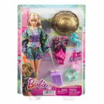 Barbie Summer Travel Fun Viaggiatrice Bambola con Valigia Costume e Cappello - immagine 7