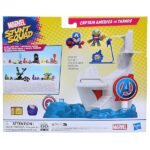 Marvel Hasbro Stunt Squad Tower Smash playset con Captain America e Thanos Action Figure da 3,5 cm - immagine 4