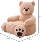 Poltrona Bambini 2 Anni Poltroncina per Orso Peluche Sedia Comoda e Leggera 12+ Mesi Colore Casuale - immagine 3