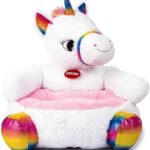 Colorata e Comoda Poltrona In Peluche Unicorno 50cm 1956